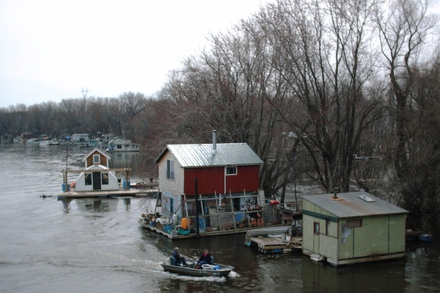 Winona boathouses