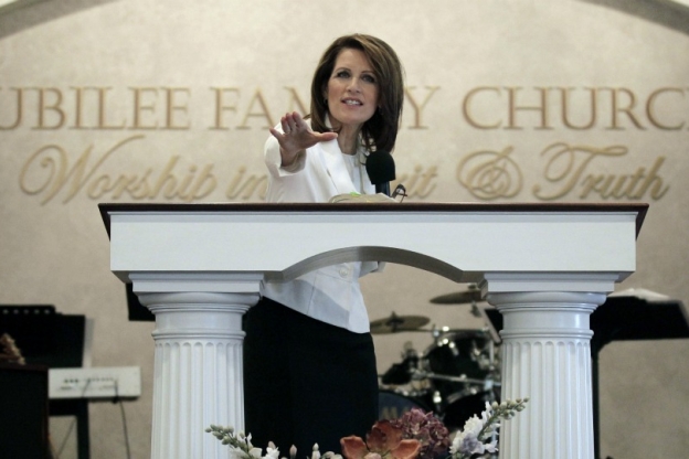 Michele Bachmann preaches