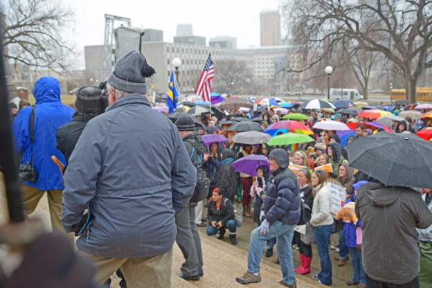 rally crowd