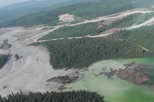 The former Mount Polley tailings dam
