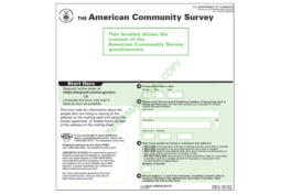 2018 American Community Survey Form