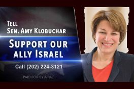 Klobuchar in AIPAC ad