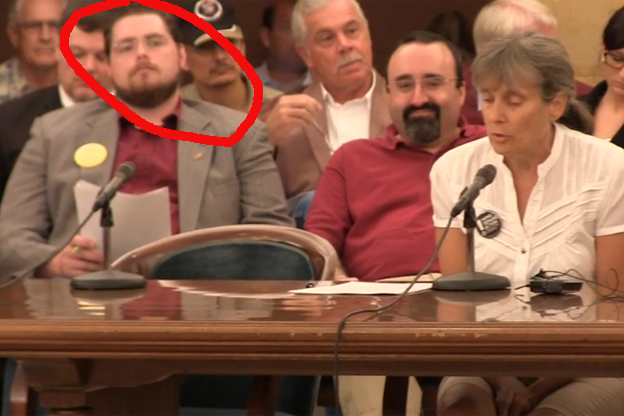 Rob Doar at a hearing on weapons in the Minnesota Capitol